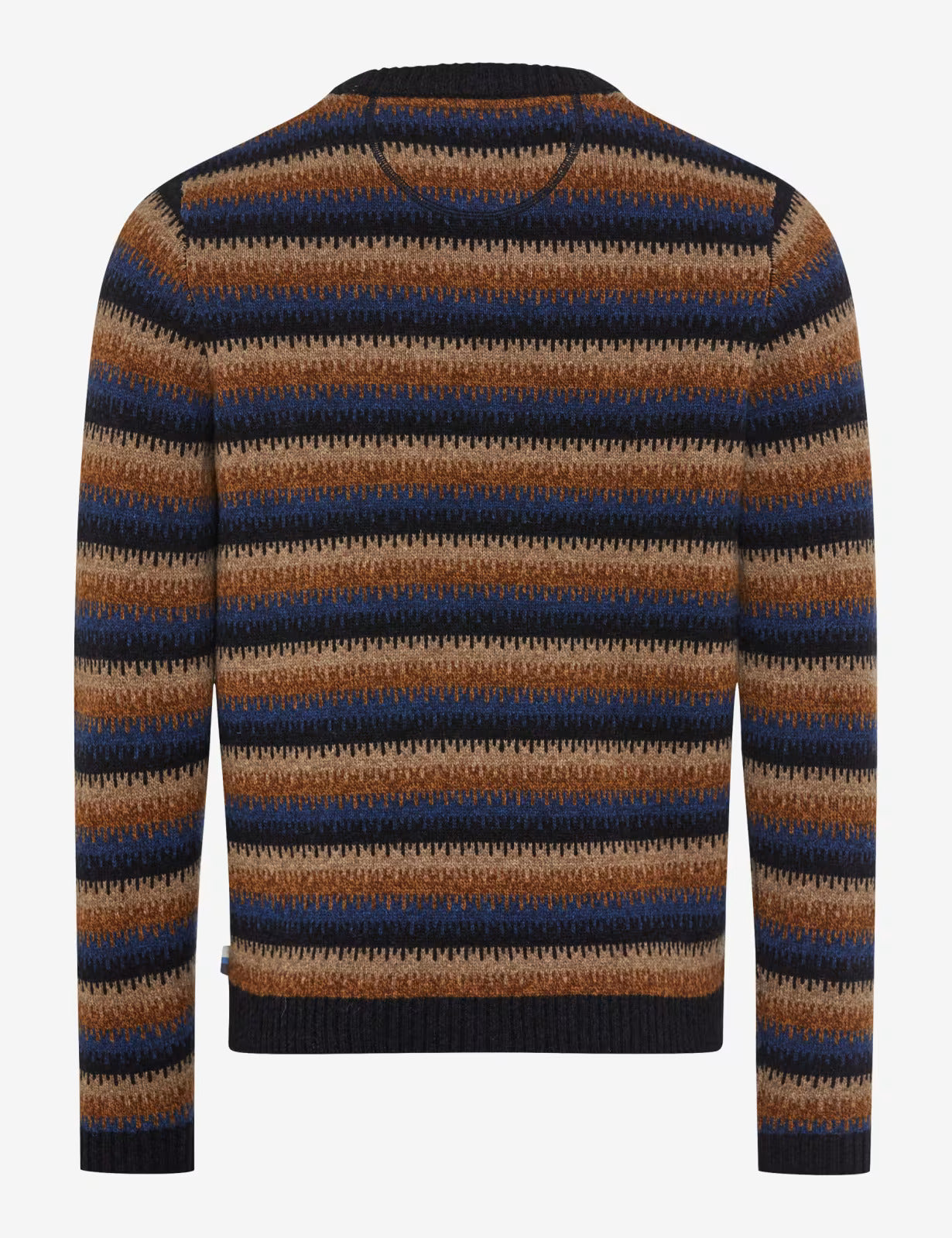 圓領條紋針織套頭衫