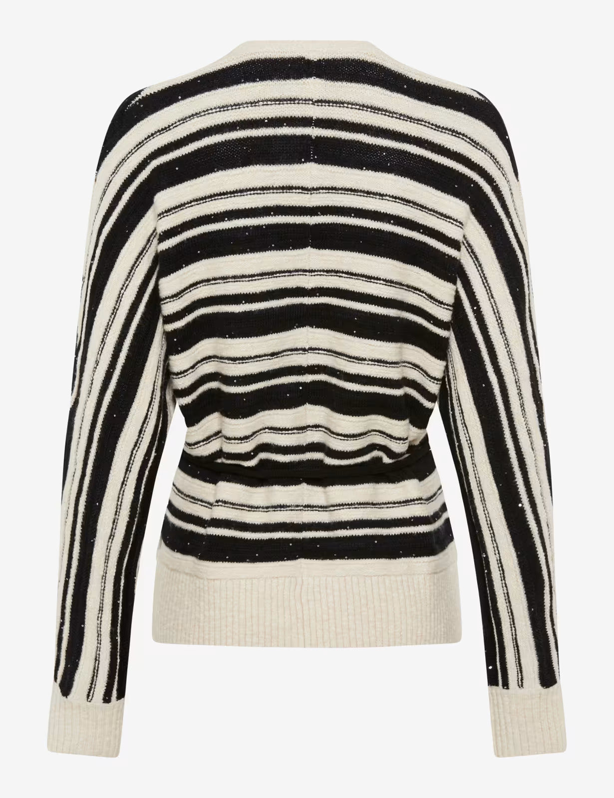 條紋包裹式針織開衫