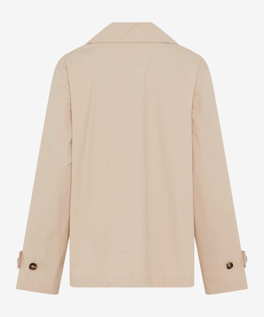 Gabardine: Caban Jacket Made of Pure Cotton