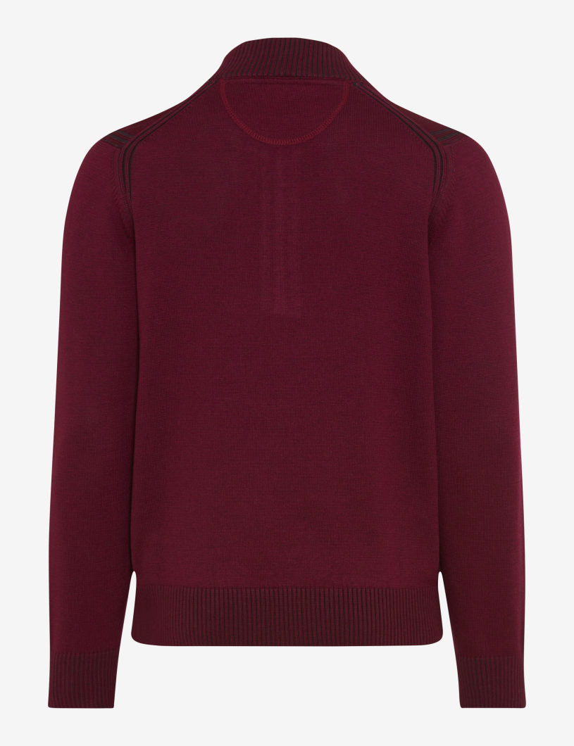 拉鏈立領長袖套頭衫