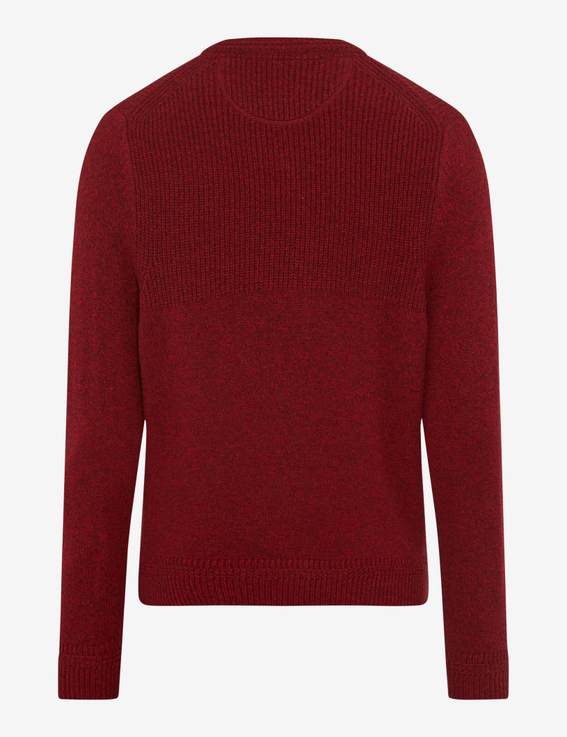 圓領長袖針織套頭衫