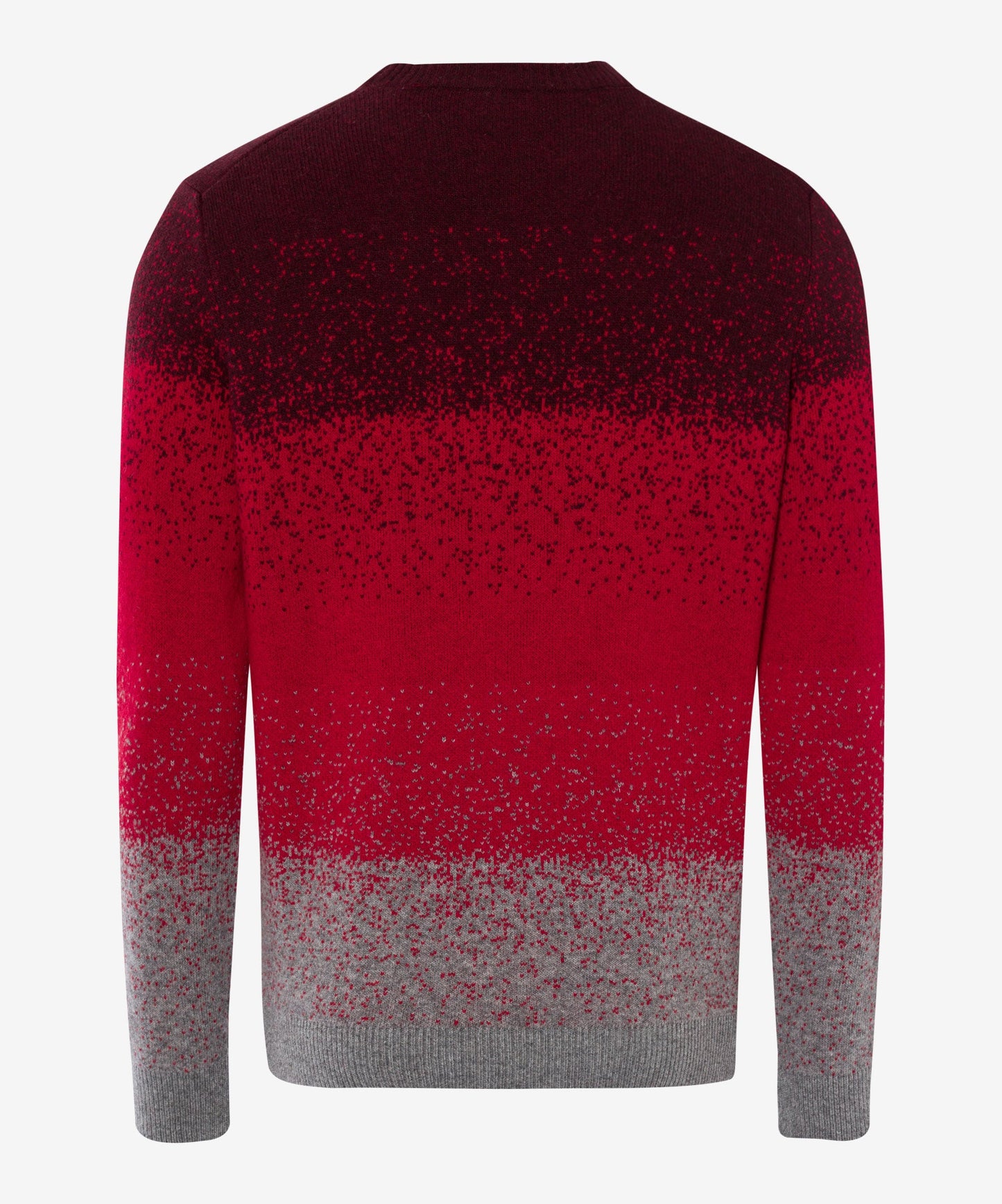 撞色色塊拼接半高領毛衣