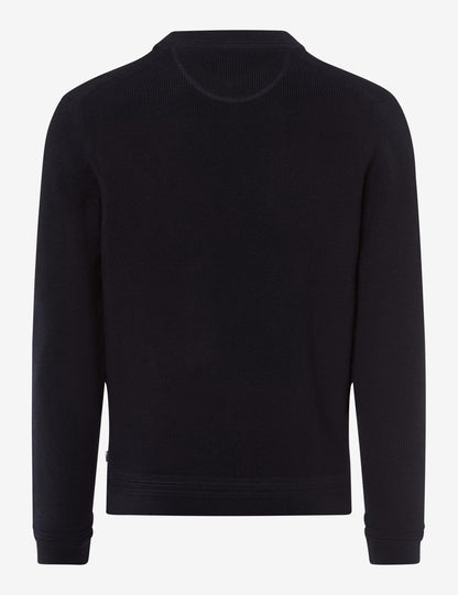 圓領長袖套頭毛衣