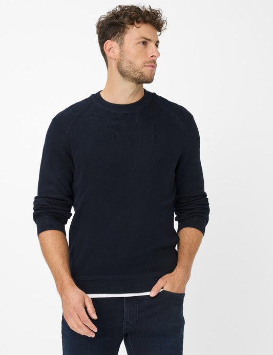 Feel Good Sportive: Knitted Sweater in a Cotton Mix