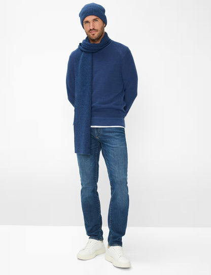 圓領長袖套頭毛衣