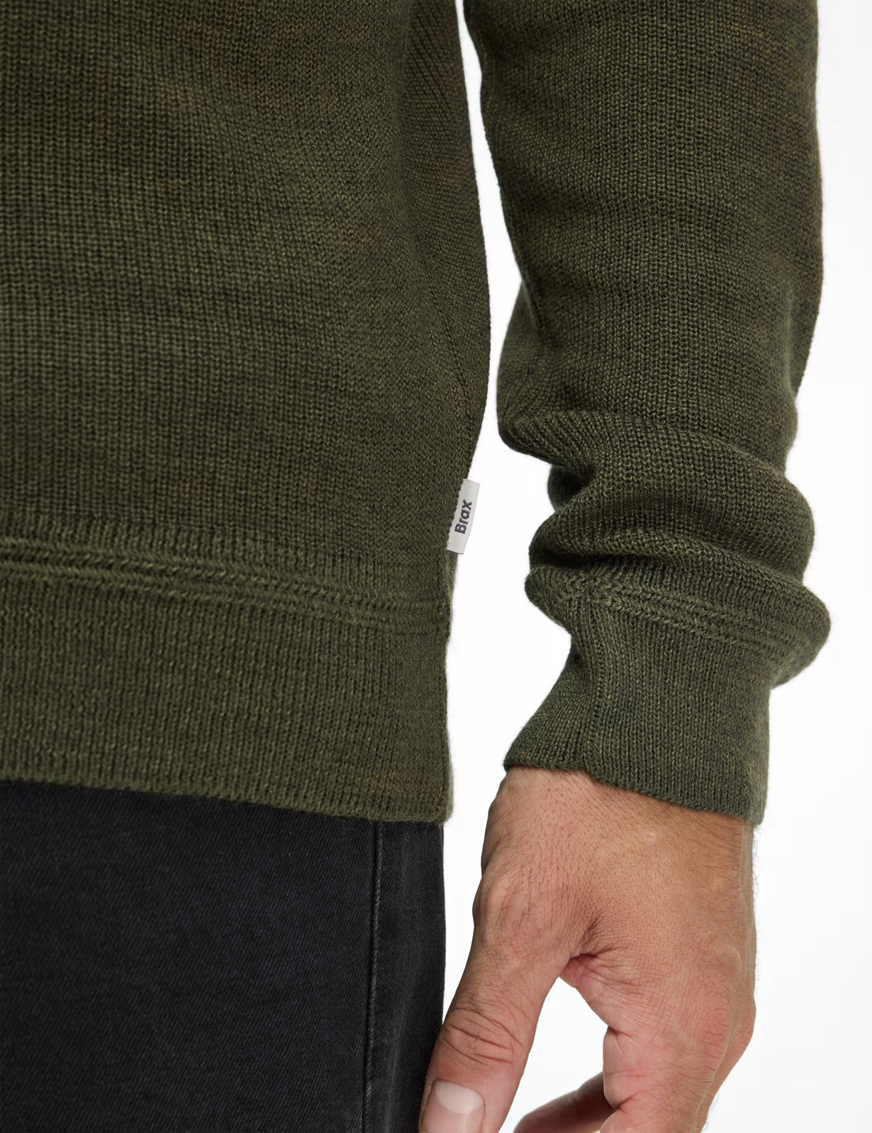 圓領長袖套頭毛衣