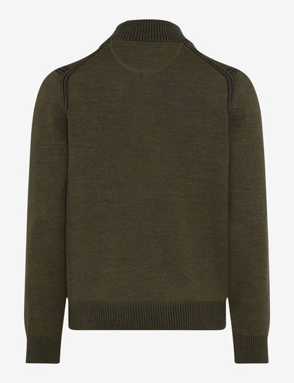 拉鏈立領長袖套頭衫