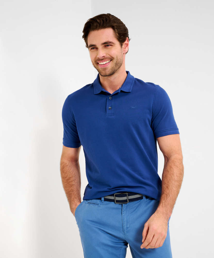 Polo Shirt in Pima Cotton Mix