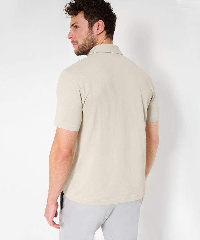 Polo Shirt in A Cotton-Polyester Blend