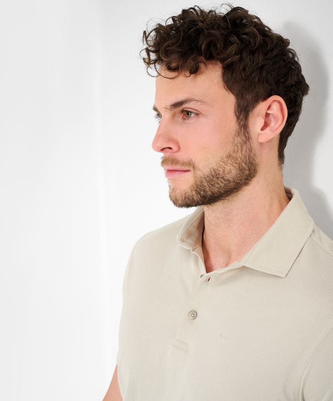 Polo Shirt in A Cotton-Polyester Blend