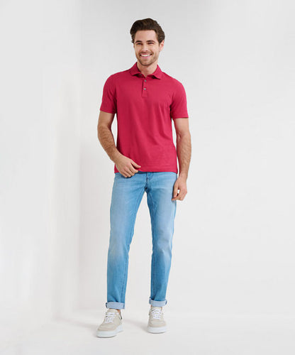 Polo Shirt in A Cotton-Polyester Blend