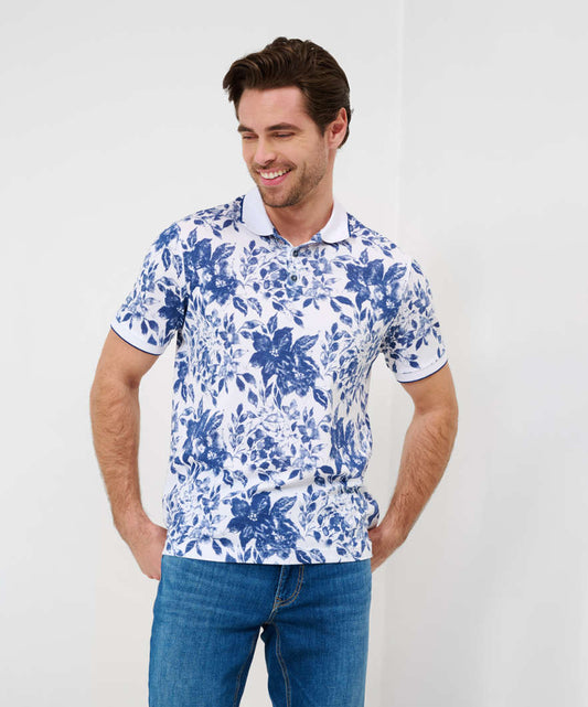 Polo Shirt with All-over Print