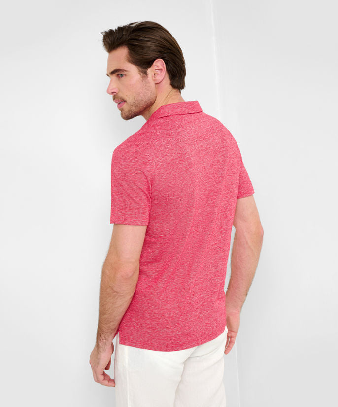 Jersey Linen: Polo Shirt in A Cotton-Linen Mix