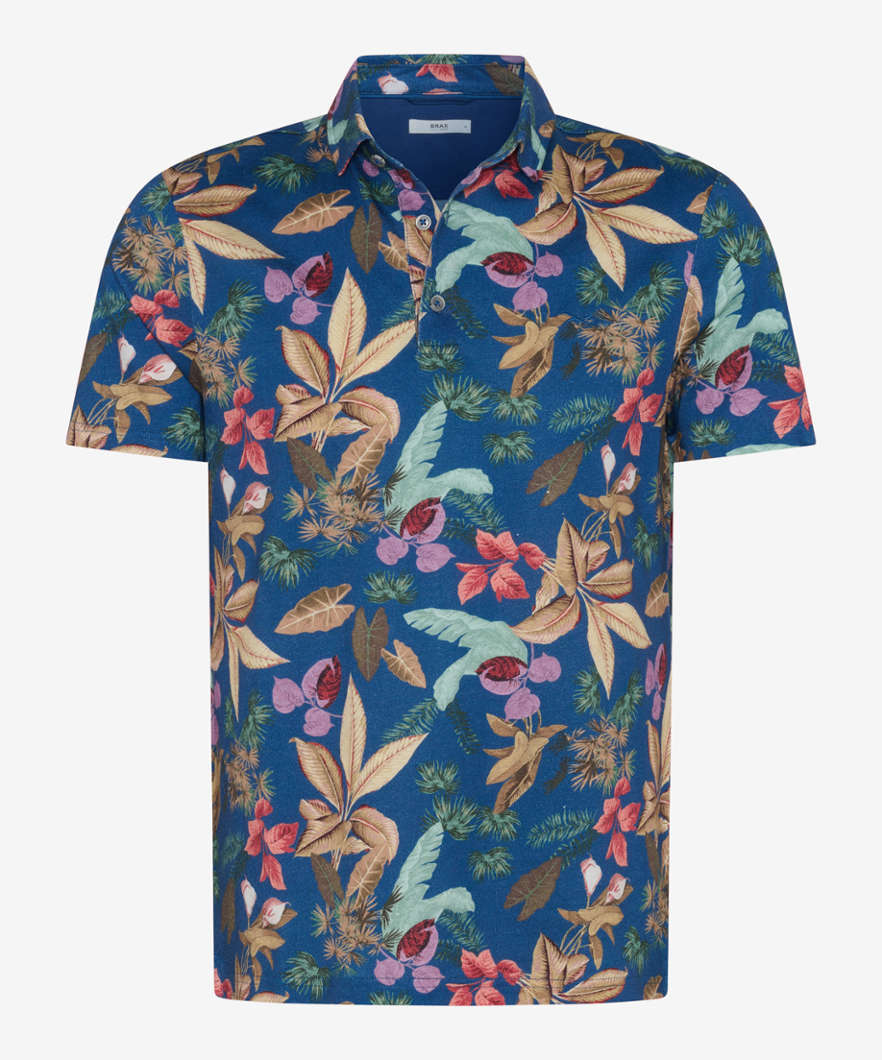 Polo Shirt with All-over Print