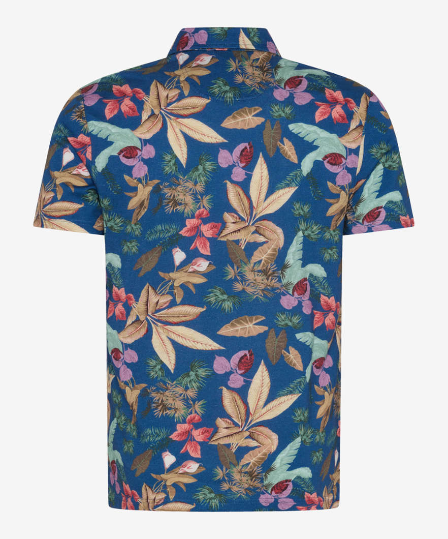 Polo Shirt with All-over Print