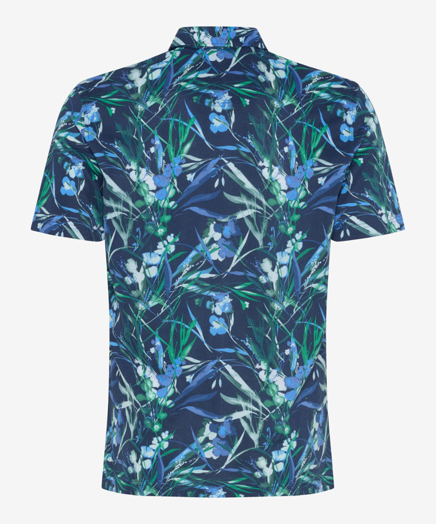 Polo Shirt with All-over Print