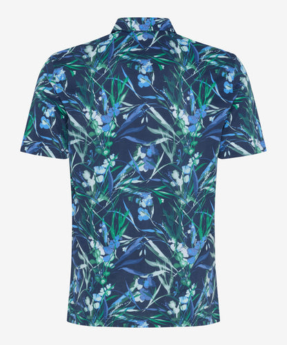 Polo Shirt with All-over Print