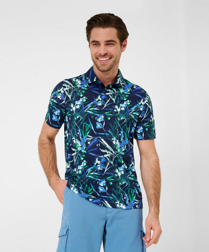 Polo Shirt with All-over Print