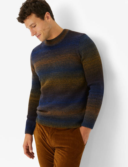 Jersey knit: Knitted Sweater in Wool-polyacryl Mix