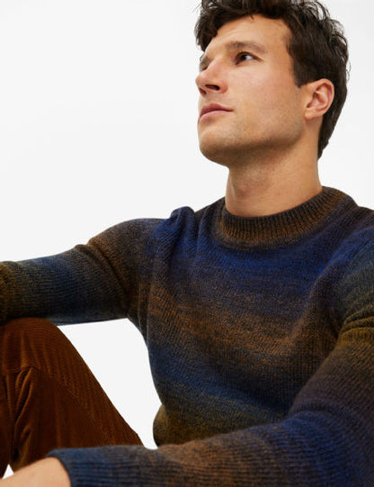 Jersey knit: Knitted Sweater in Wool-polyacryl Mix