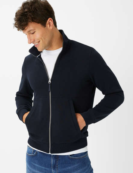 French Terry: Sweat Jacket in Cotton-polyester Mix