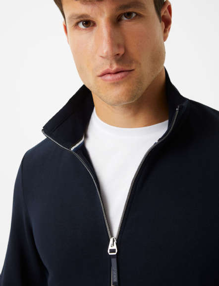 French Terry: Sweat Jacket in Cotton-polyester Mix