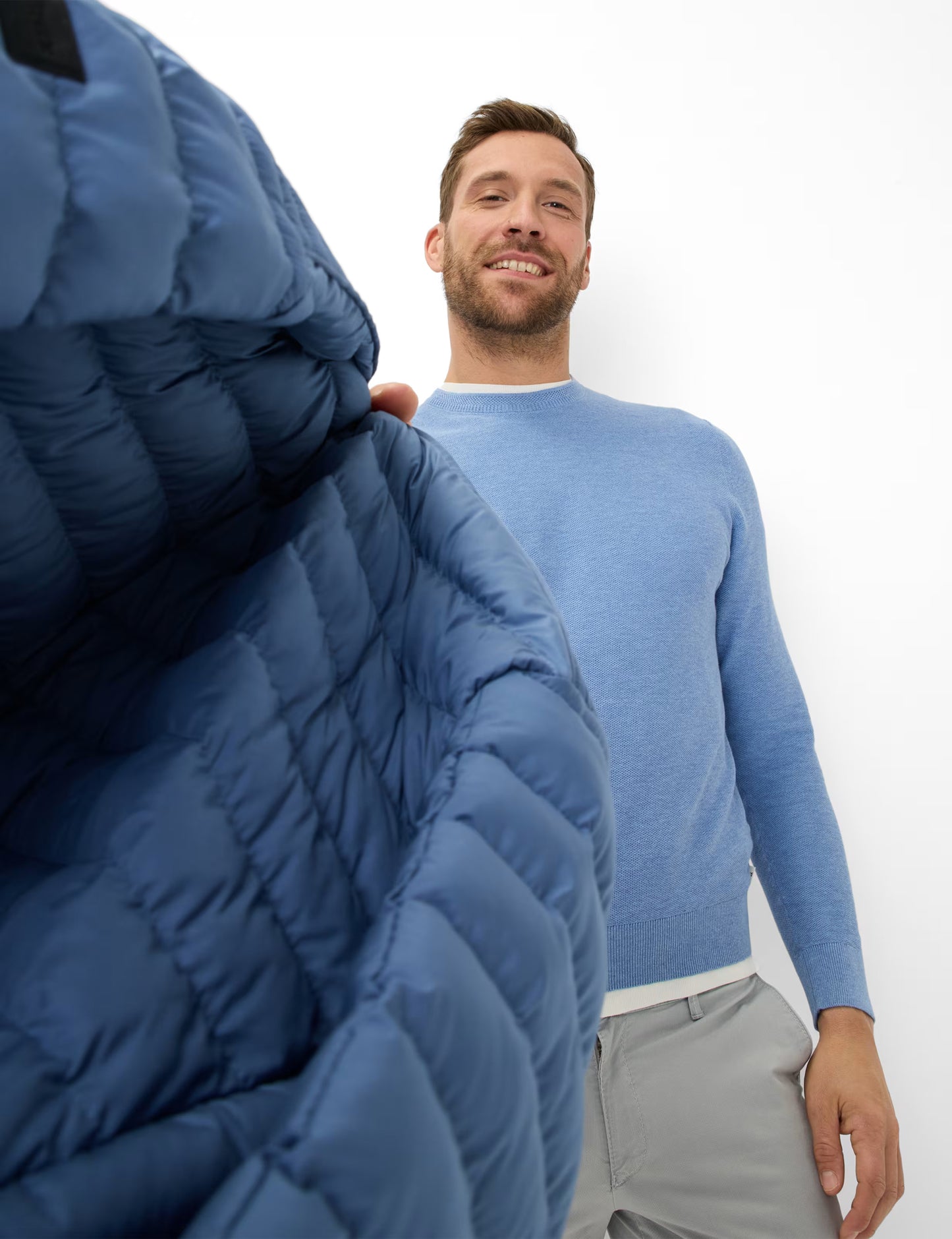 圓領長袖針織上衣