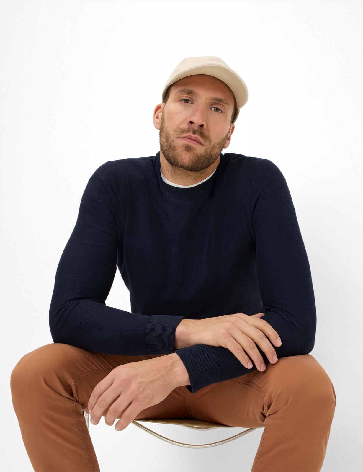 圓領長袖針織上衣