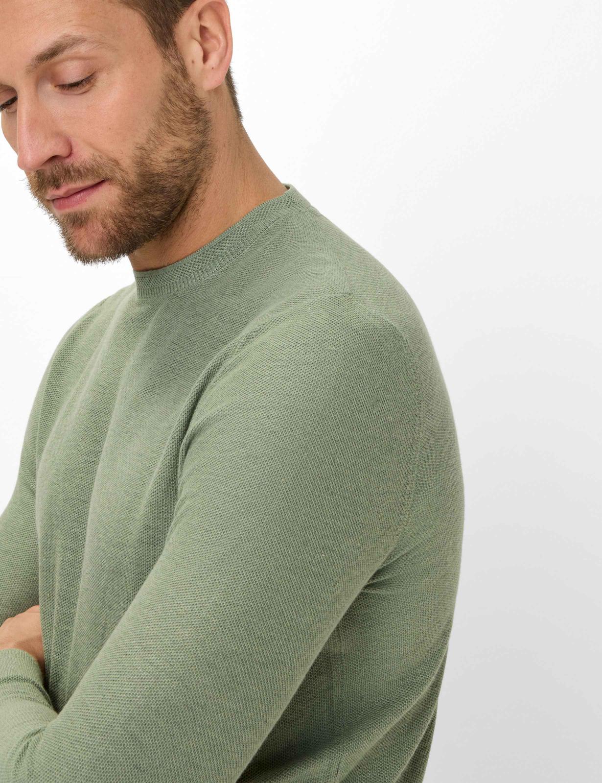 圓領長袖針織上衣