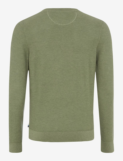 圓領長袖針織上衣