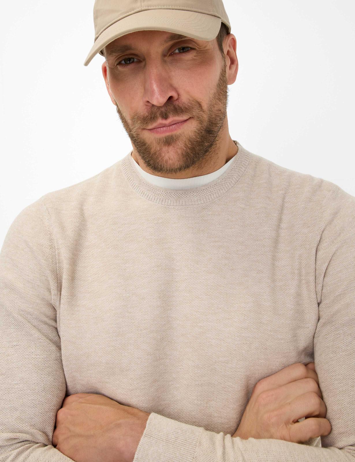 圓領長袖針織上衣