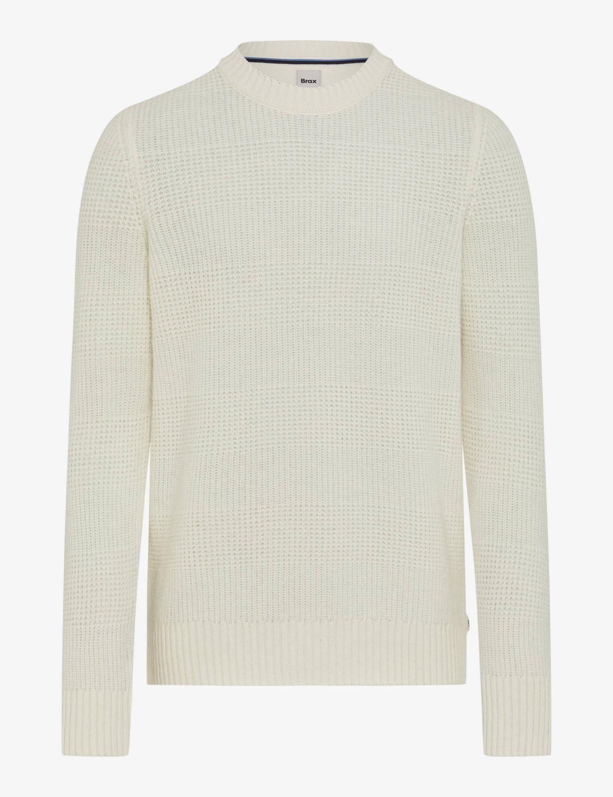 圓領長袖套頭毛衣