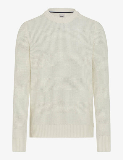 圓領長袖套頭毛衣