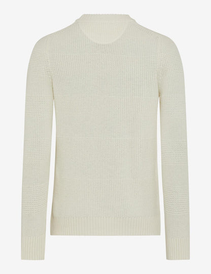 圓領長袖套頭毛衣