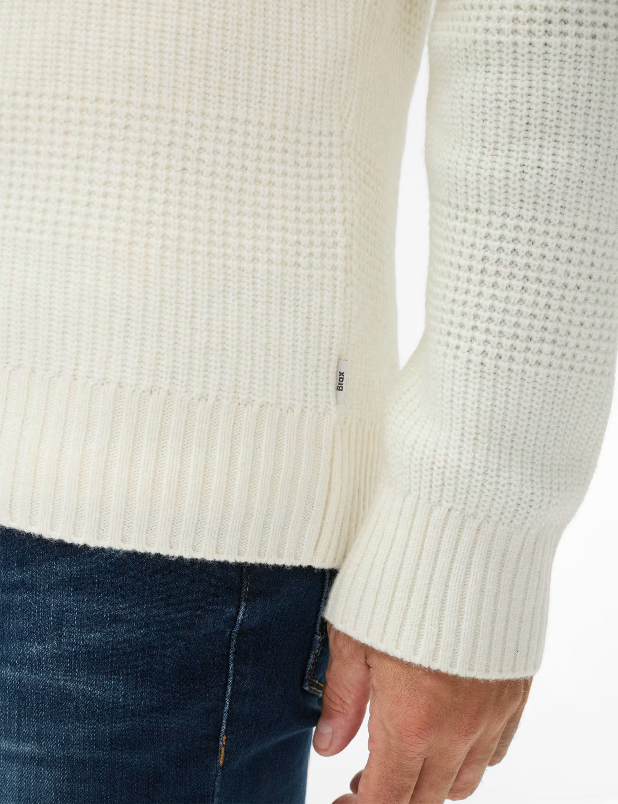 圓領長袖套頭毛衣