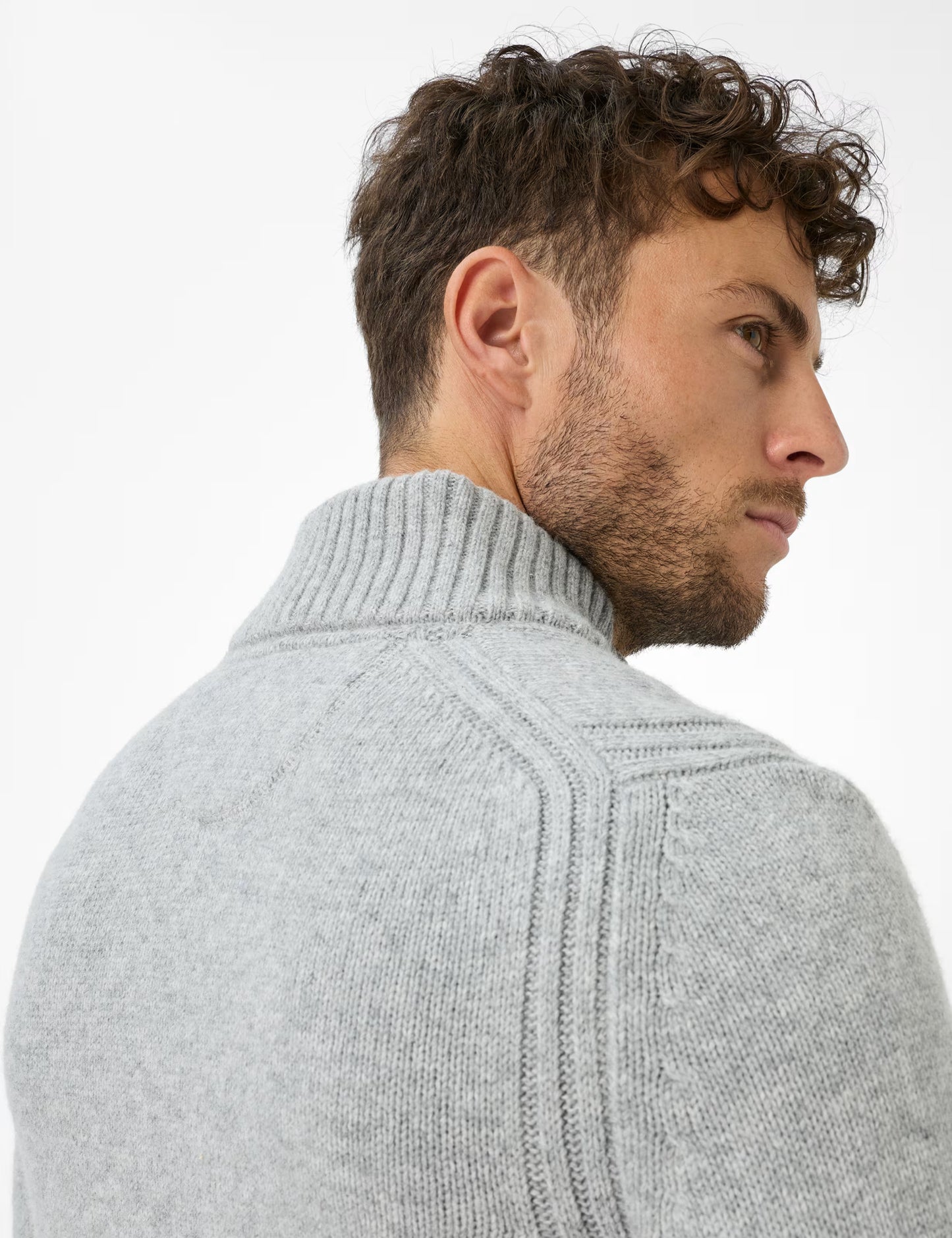 羊毛拉鏈針織開衫