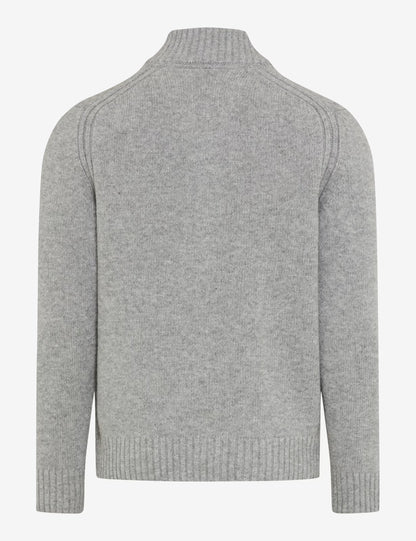 羊毛拉鏈針織開衫