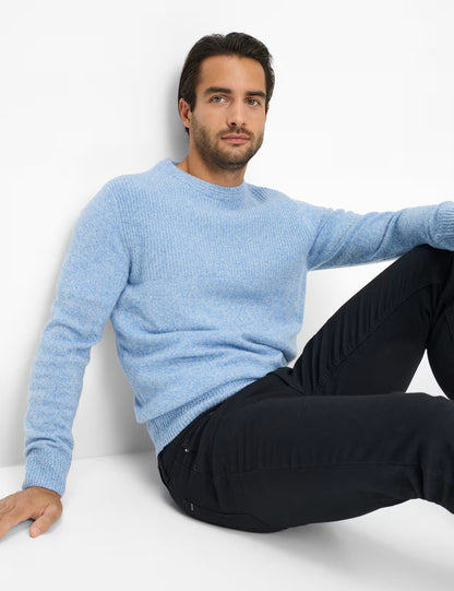 圓領長袖針織套頭衫