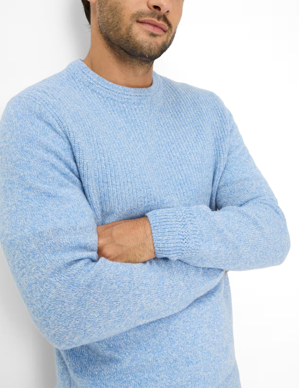 圓領長袖針織套頭衫