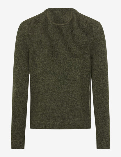 圓領長袖針織套頭衫