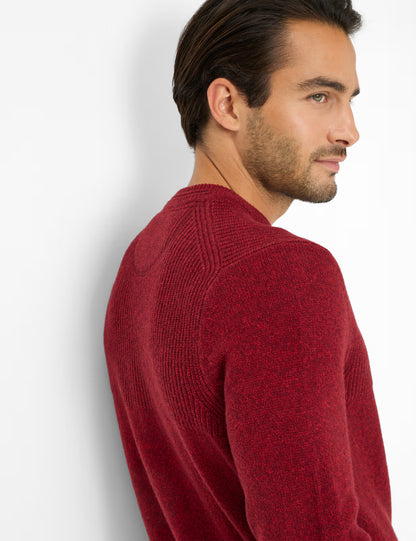 圓領長袖針織套頭衫