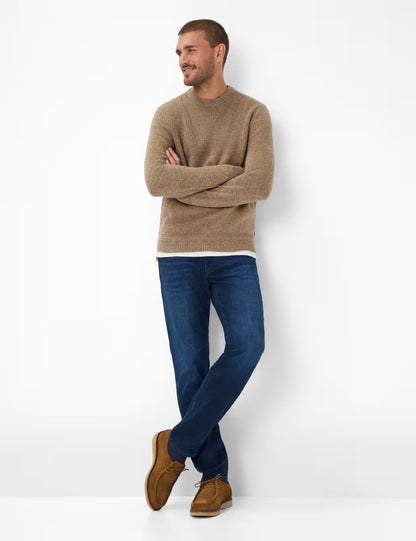 圓領長袖針織套頭衫