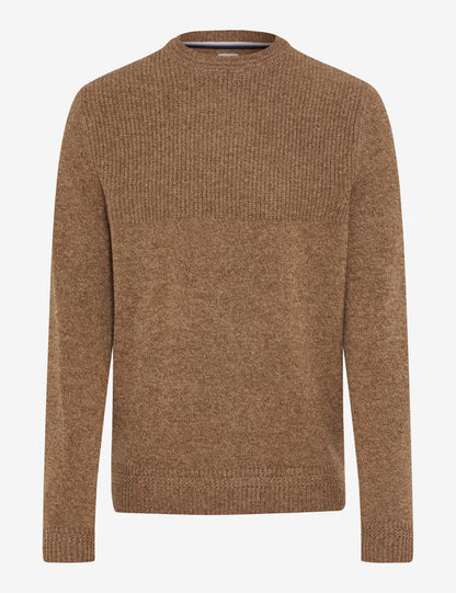 圓領長袖針織套頭衫