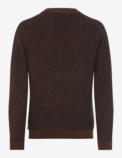 圓領長袖針織套頭衫