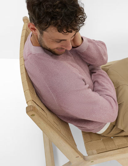 圓領長袖針織套頭衫