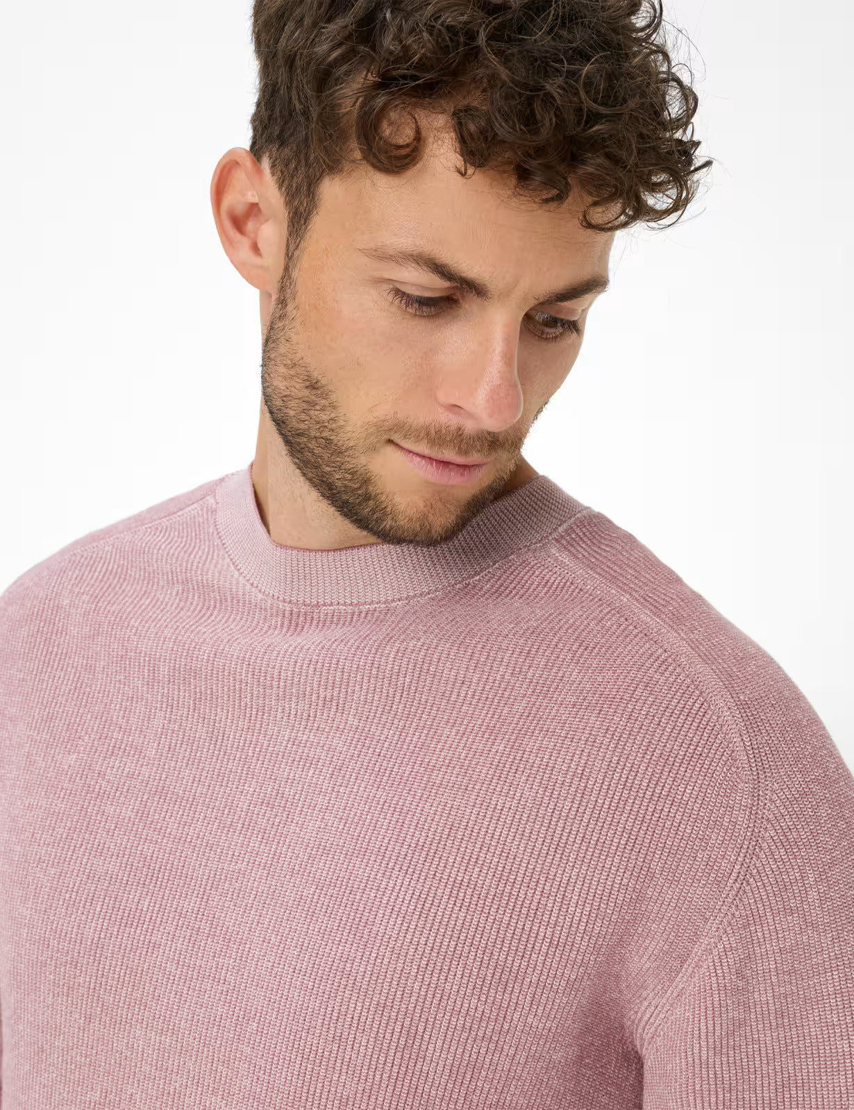 圓領長袖針織套頭衫