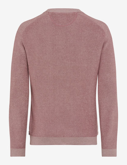 圓領長袖針織套頭衫