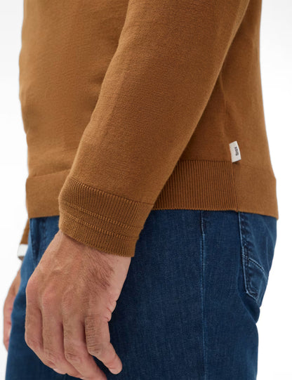 圓領長袖套頭毛衣