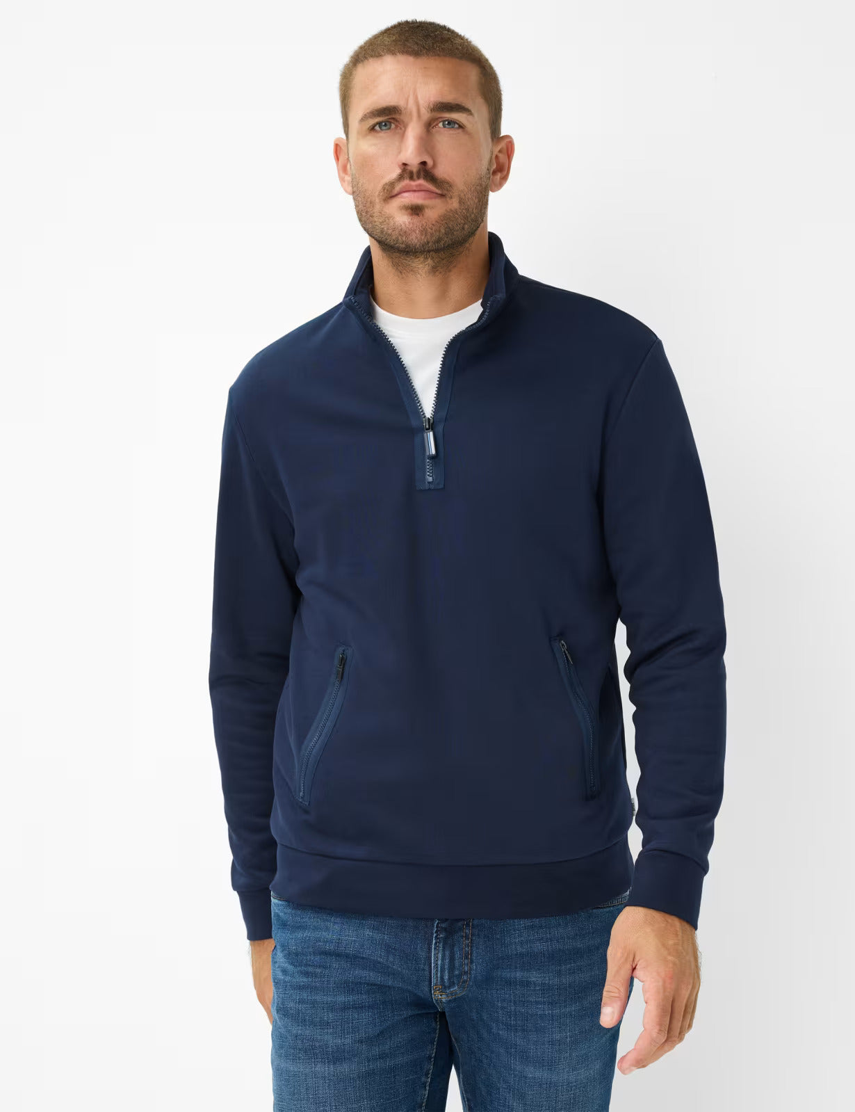 拉鏈立領長袖衛衣