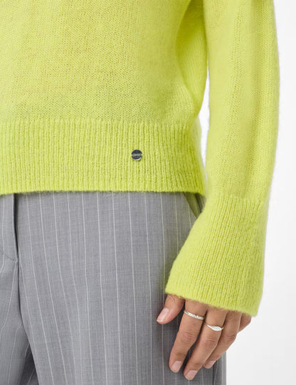 Single Jersey: Knitted Sweater in Alpaca Wool Mix